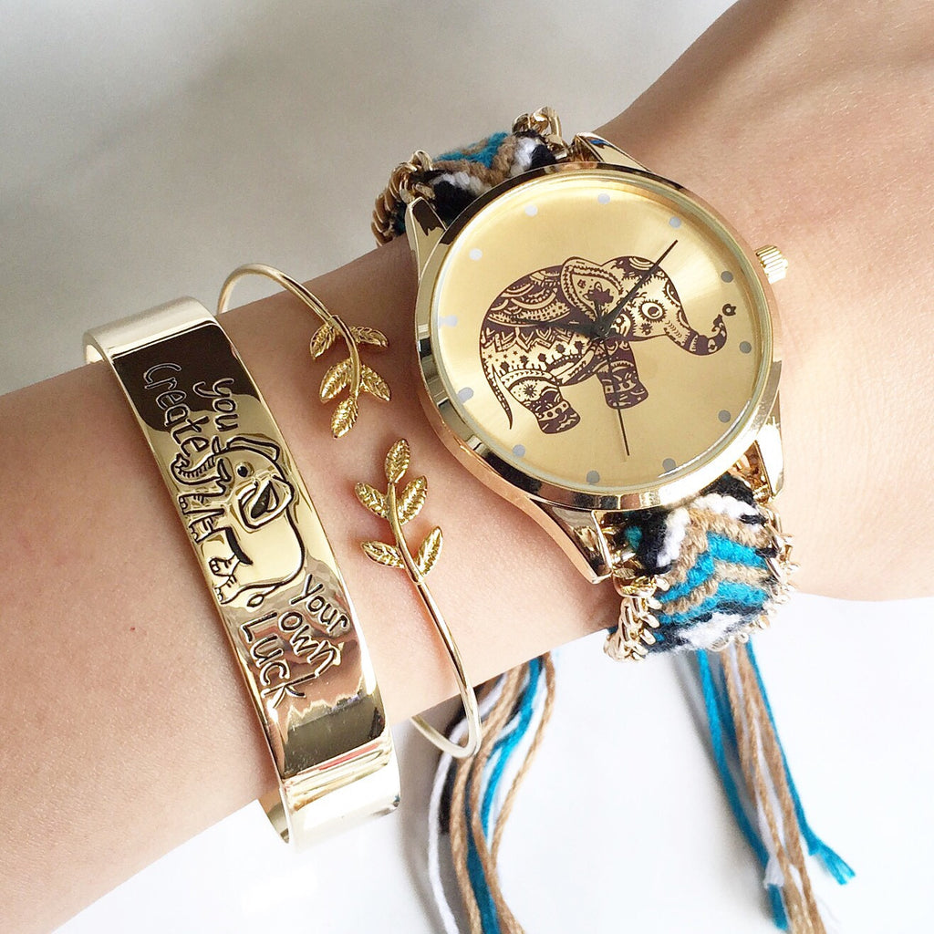 Luck Elephant bangle bracelet