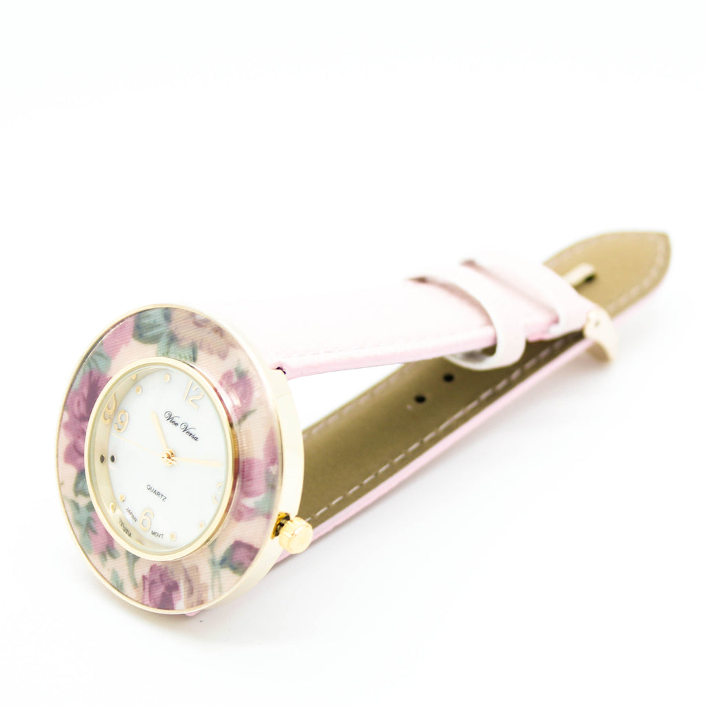 Flower ring strap watch (2 colors)