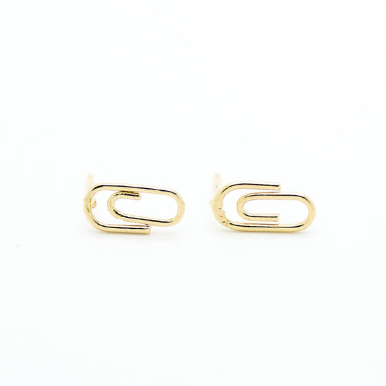 Paper clip earrings
