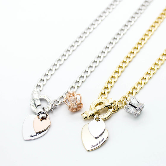 Sweet Heart chain necklace