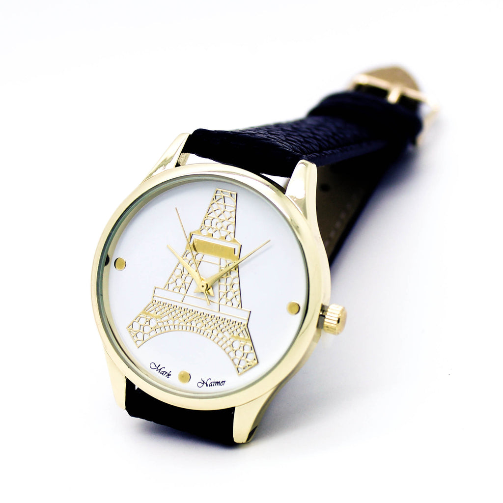Eiffel Tower strap watch (2 colors)