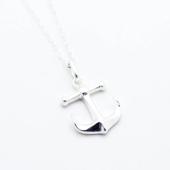 Anchor sterling silver necklace