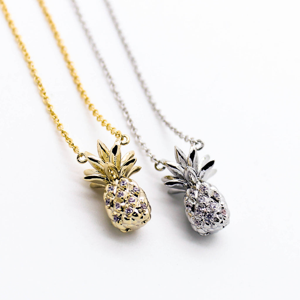 Pineapple stone necklace