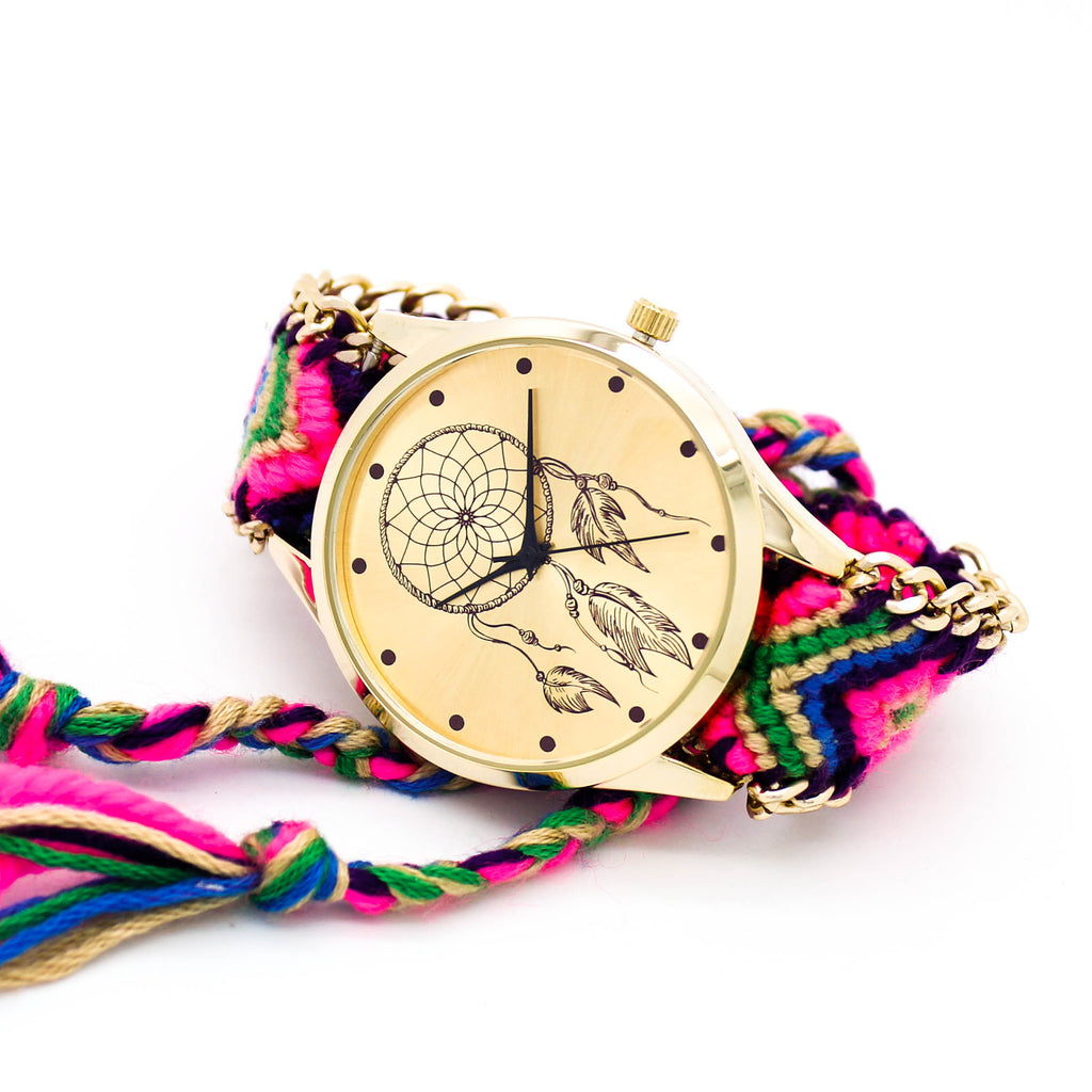 Dreamcatcher bracelet watch (3 colors)