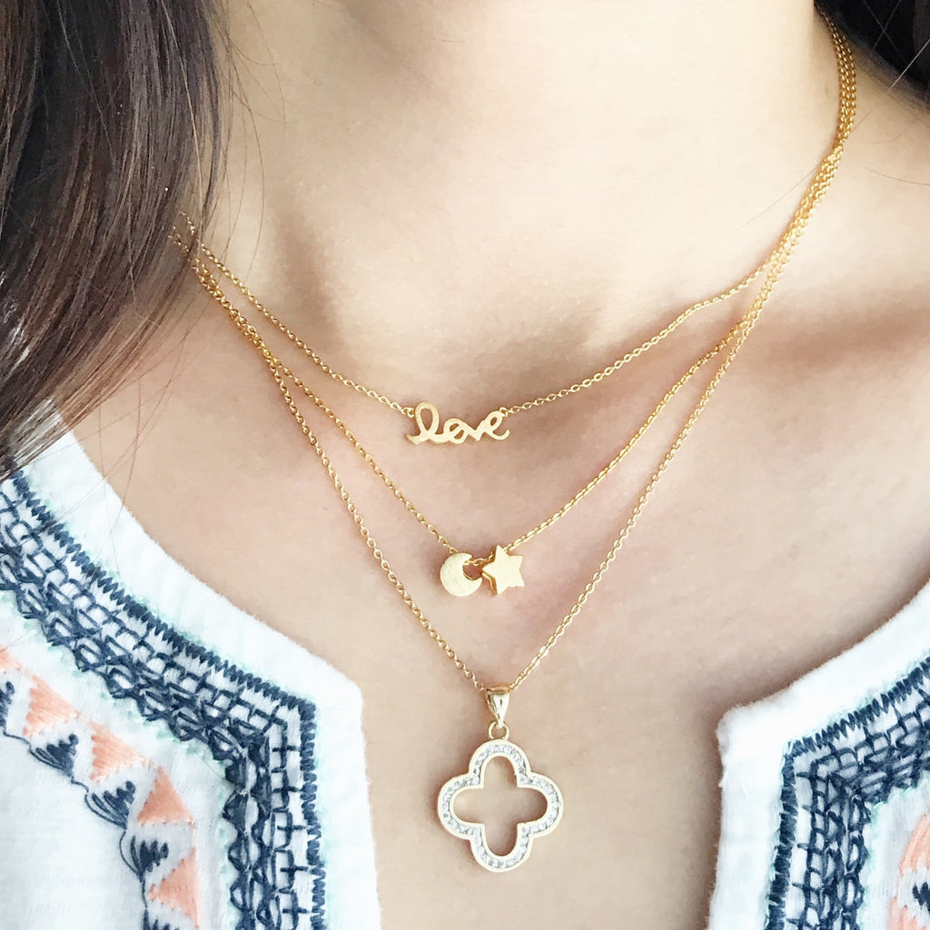 Moon & Star necklace