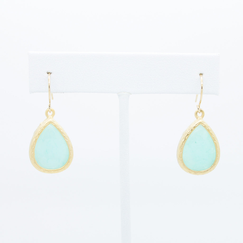 Delicate stone earrings