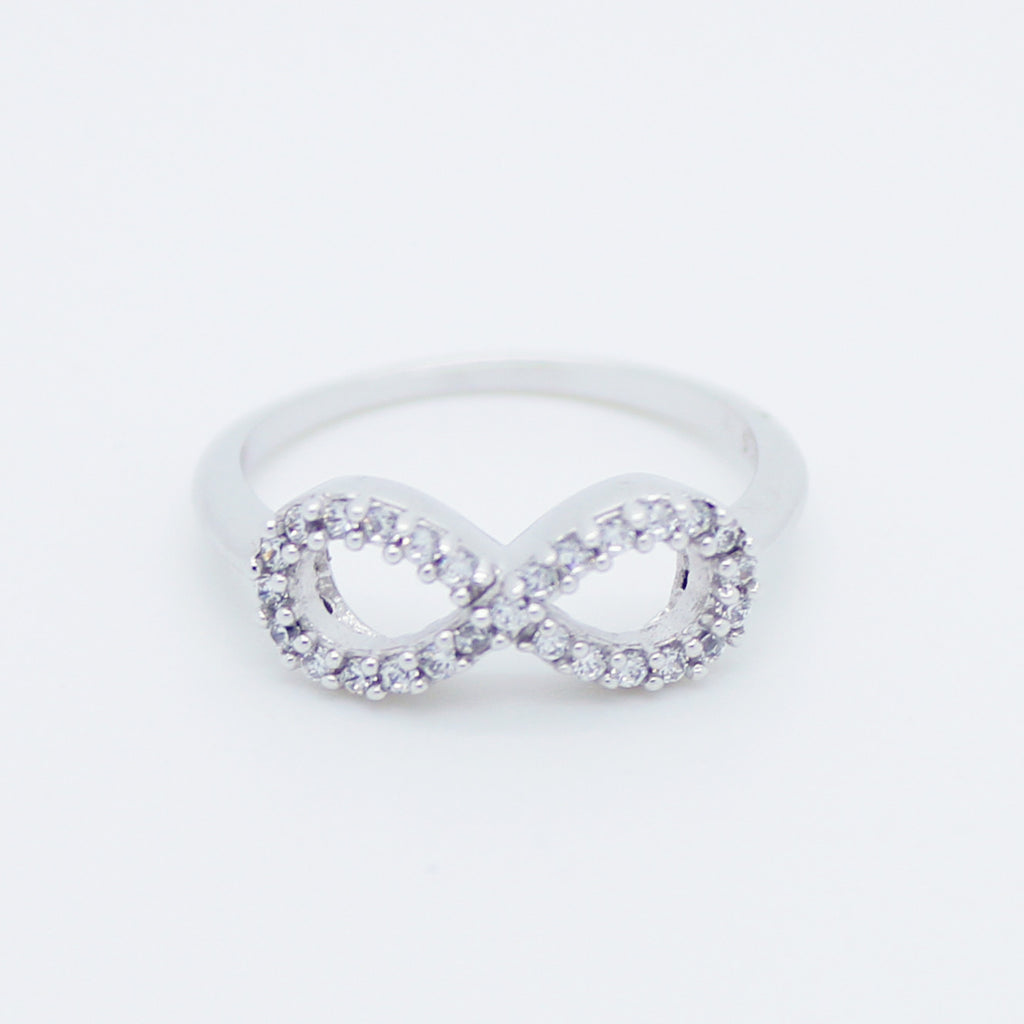 Infinity I sterling silver ring