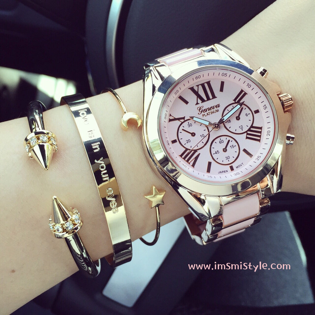 Pastel metal watch (5 colors)