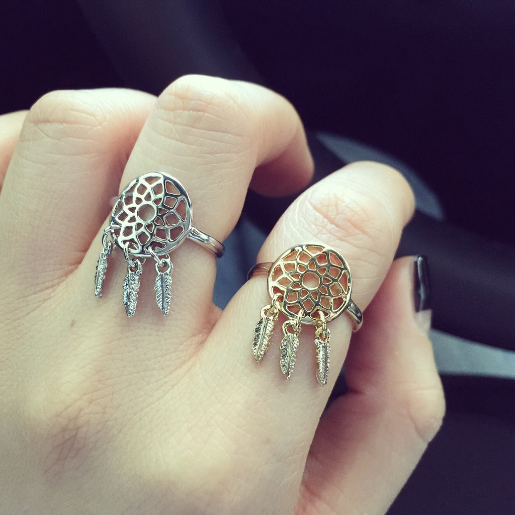 Dreamcatcher ring (3 colors)