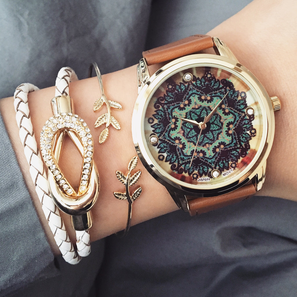 Bohemian strap watch (2 colors)