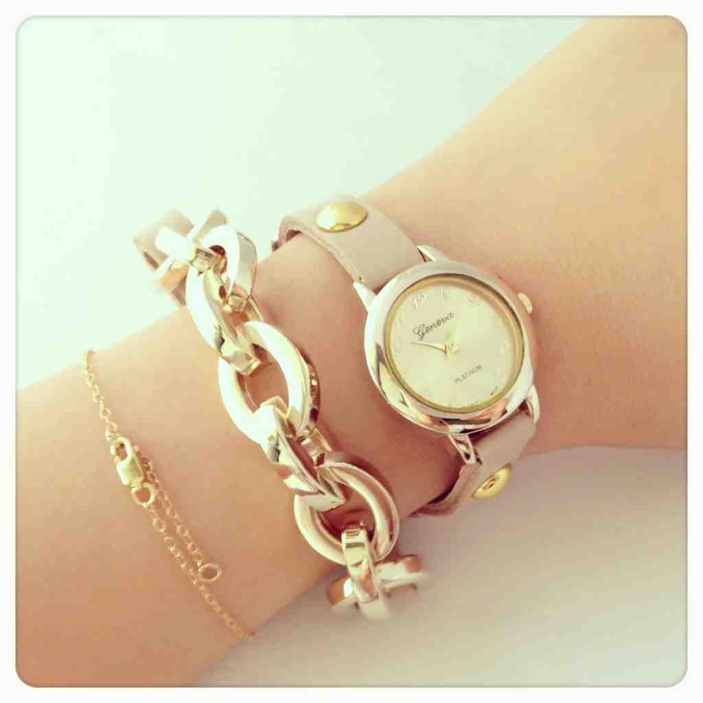 Faux leather chain watch (4 colors)