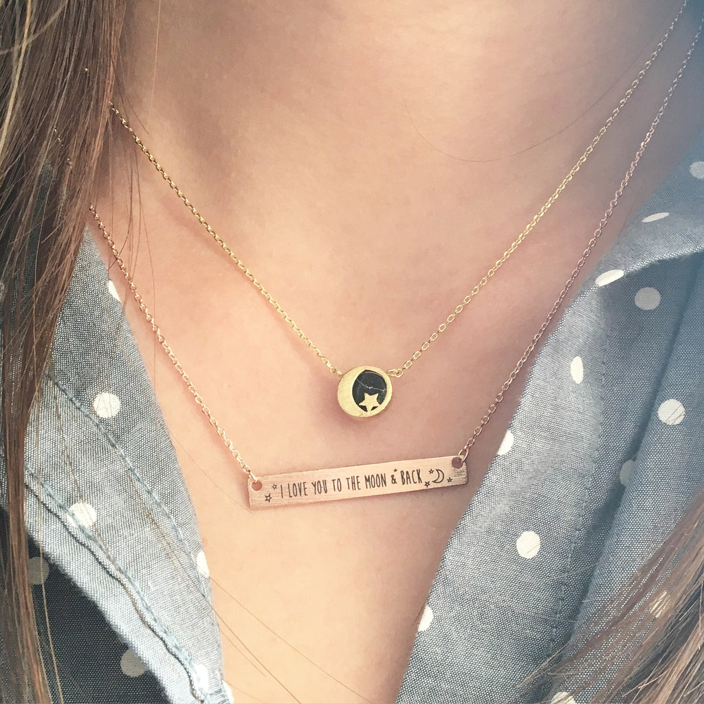 I love you to the moon & back bracelet