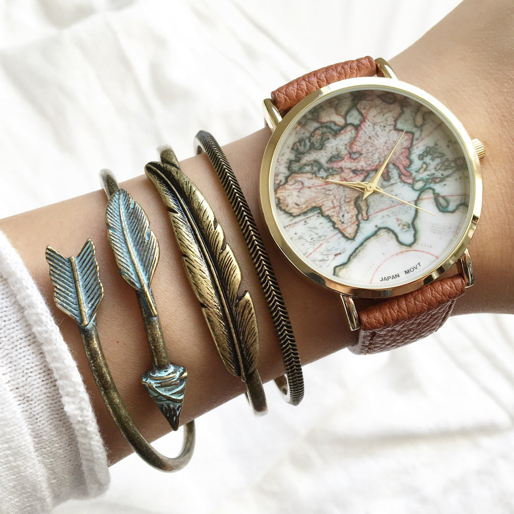 World map watch (5 colors) - Imsmistyle