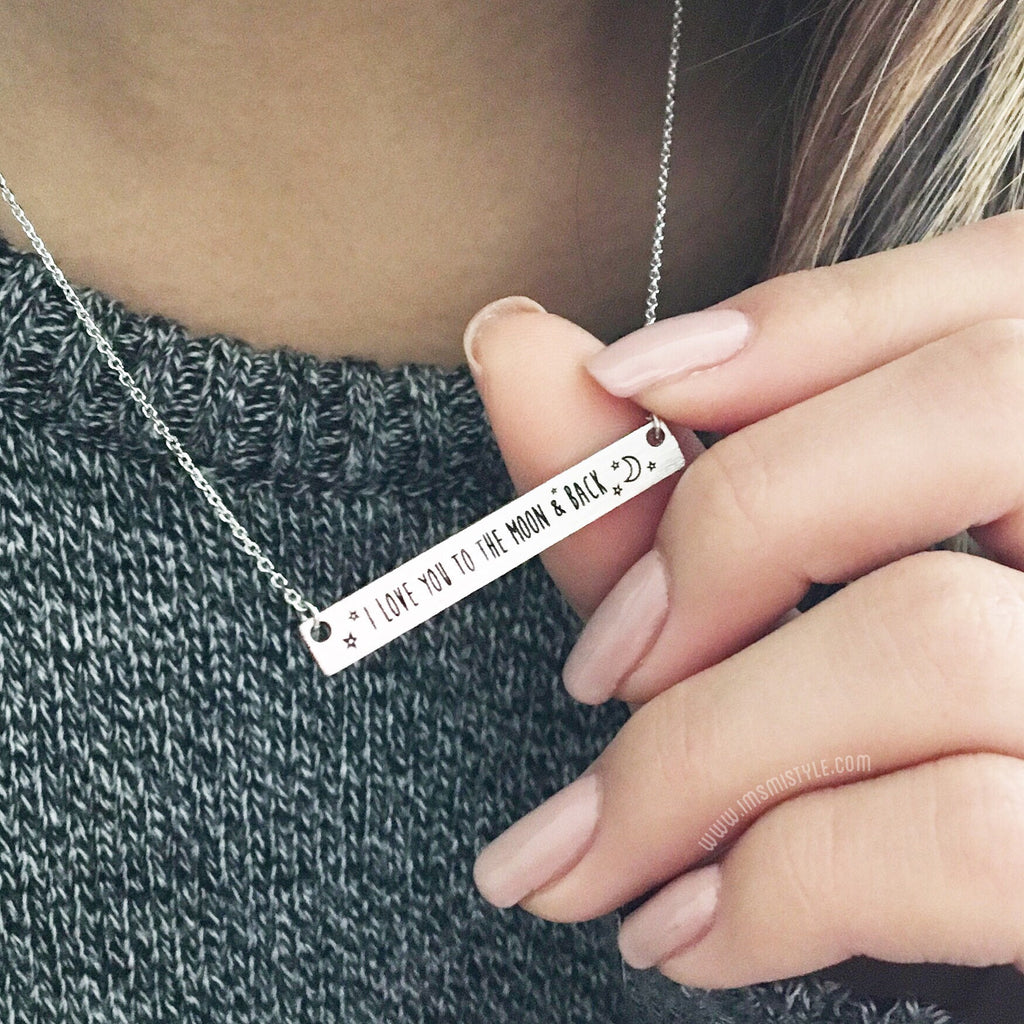 I love you to the moon & back necklace