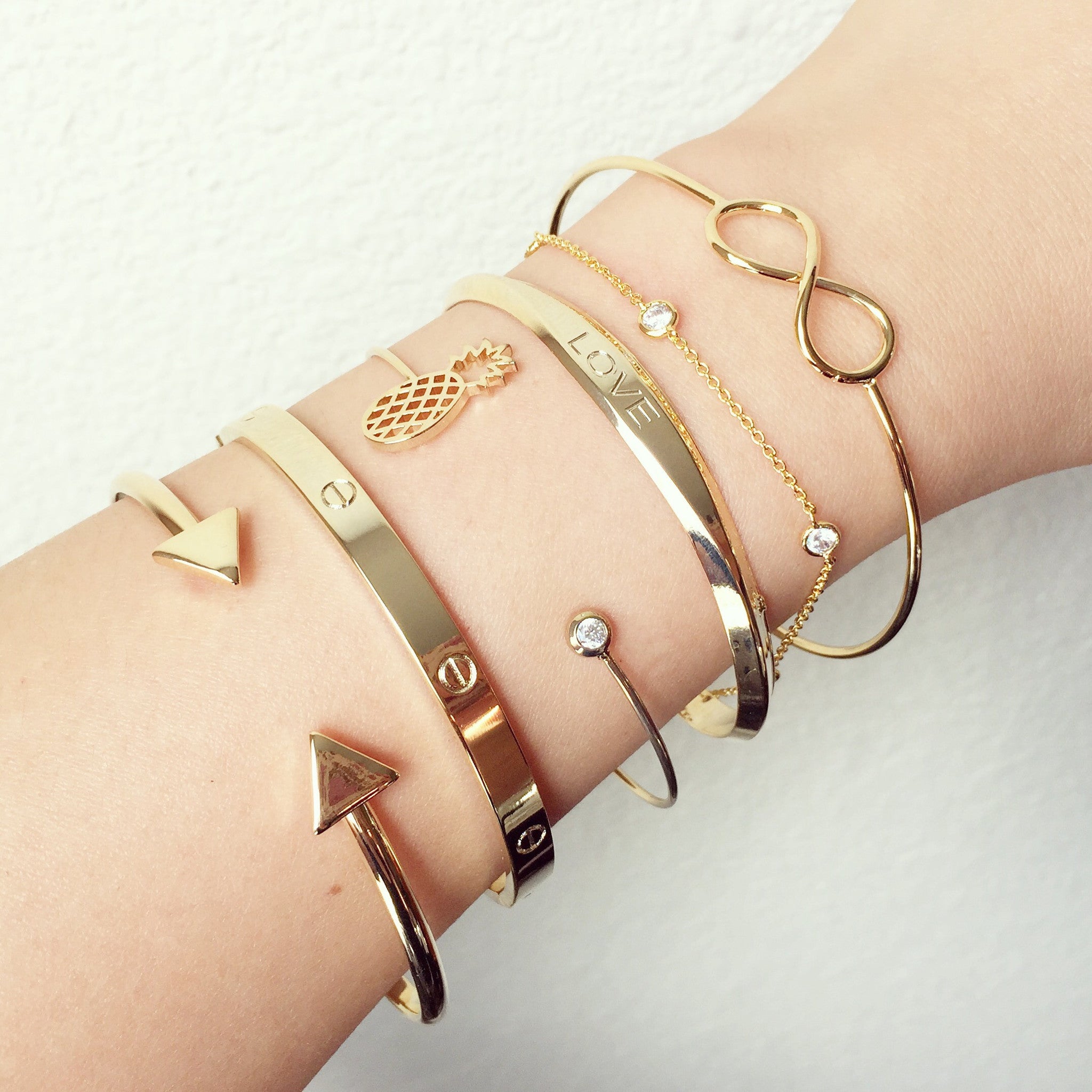 Triangle Bangles Triangles bangle bracelet - Imsmistyle