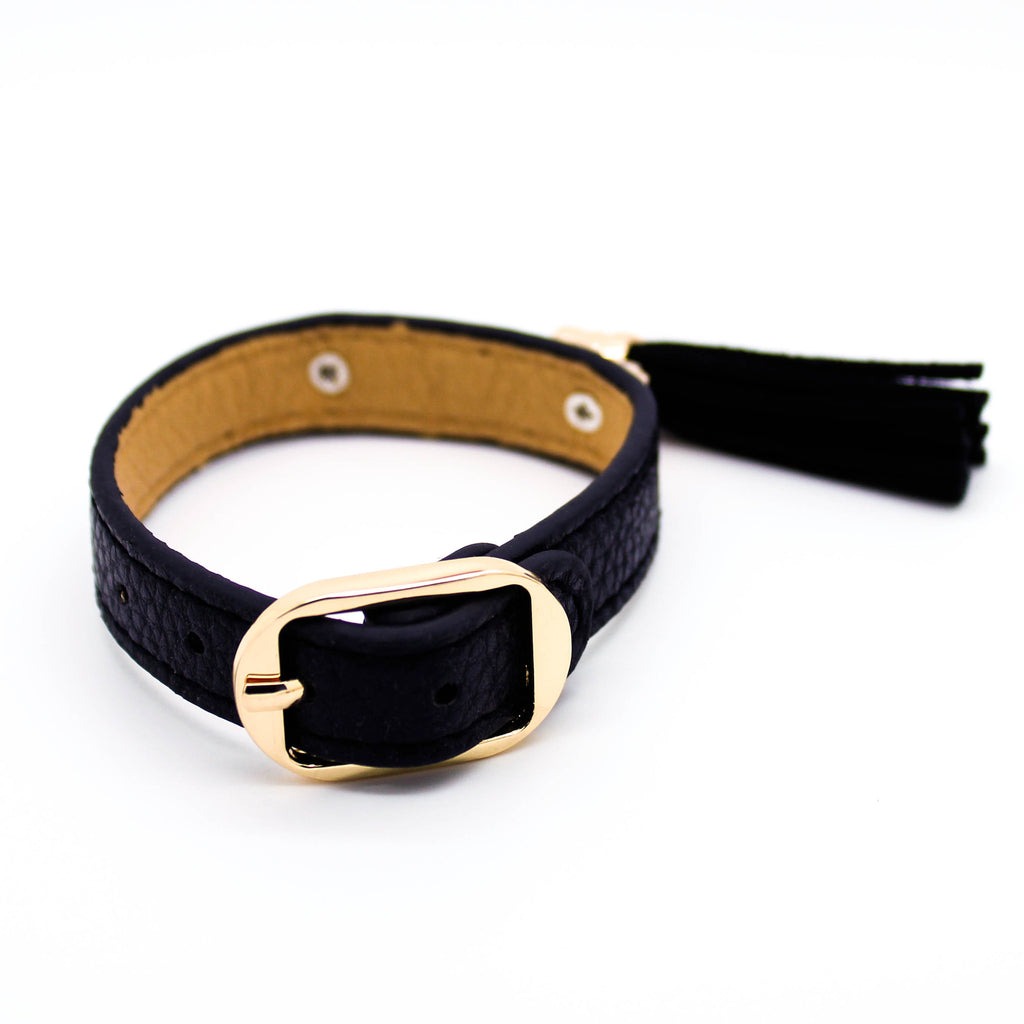 Tassel leather bracelet