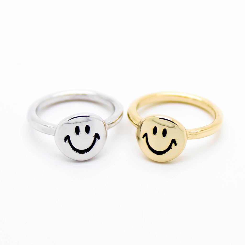 Smiley knuckle, midi ring