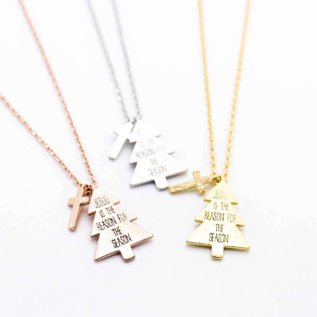 Christmas tree necklace