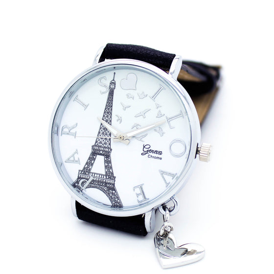 Paris Love strap watch (3 colors)