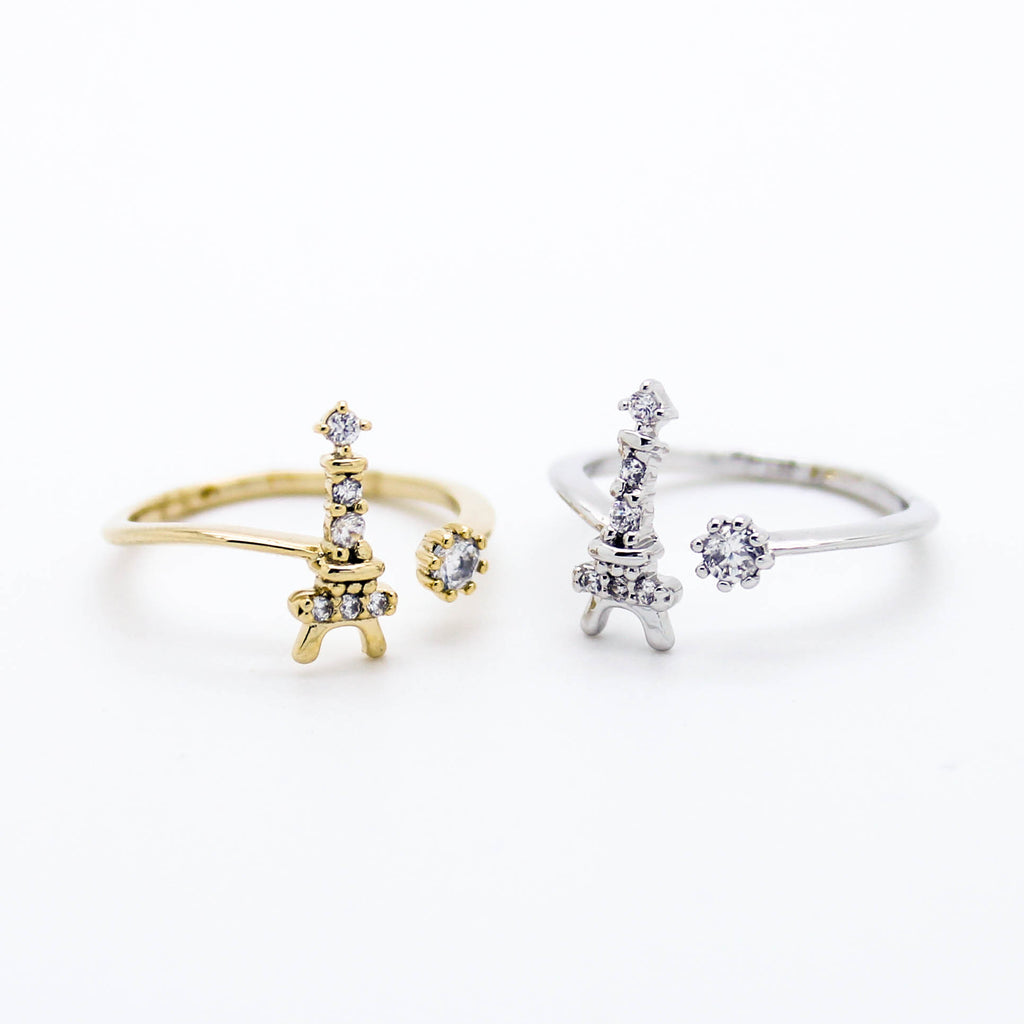 Eiffel Tower knuckle, midi ring