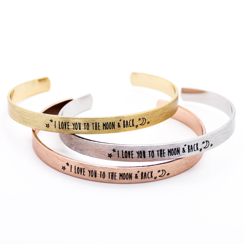 I love you to the moon & back bracelet