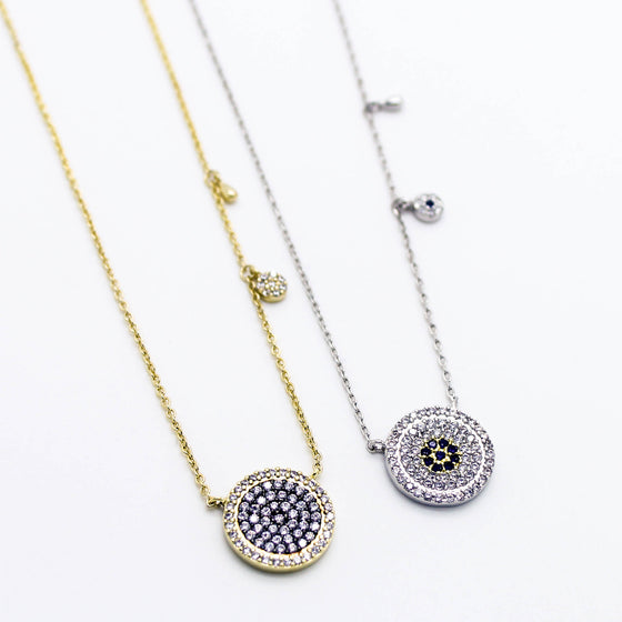 Circle charms necklace