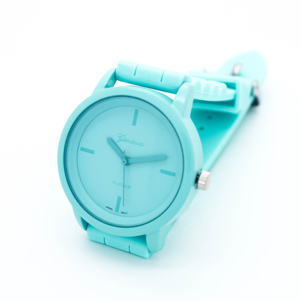 Pastel jelly strap watch