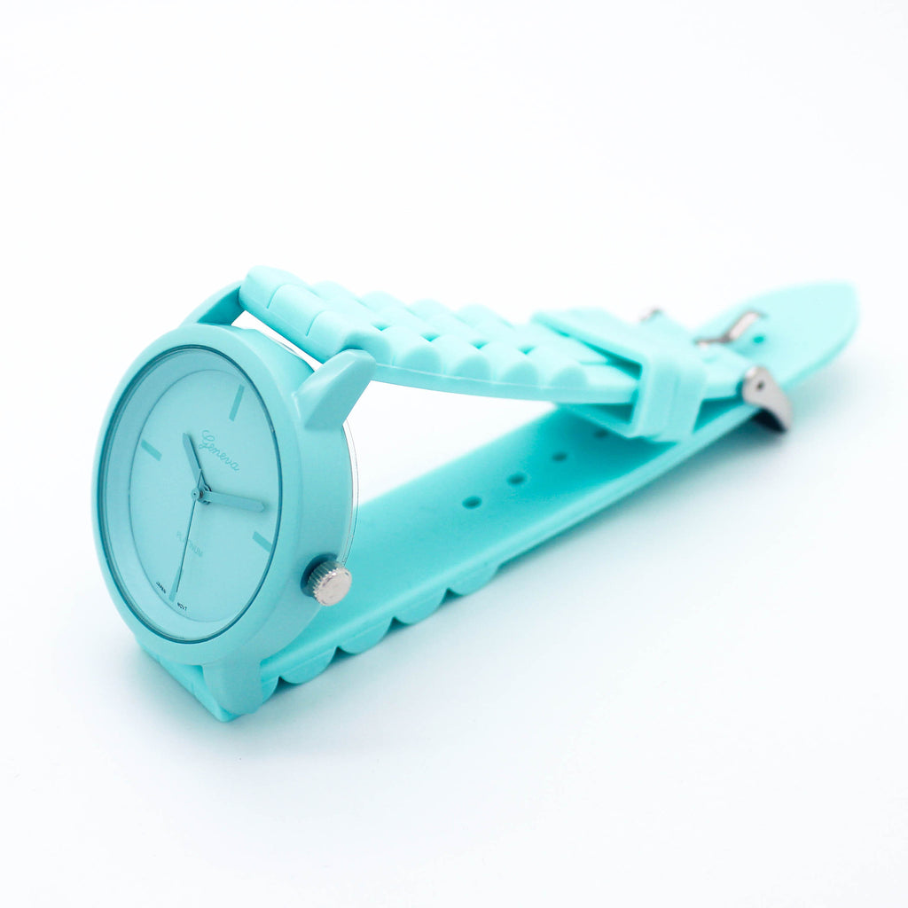 Pastel jelly strap watch