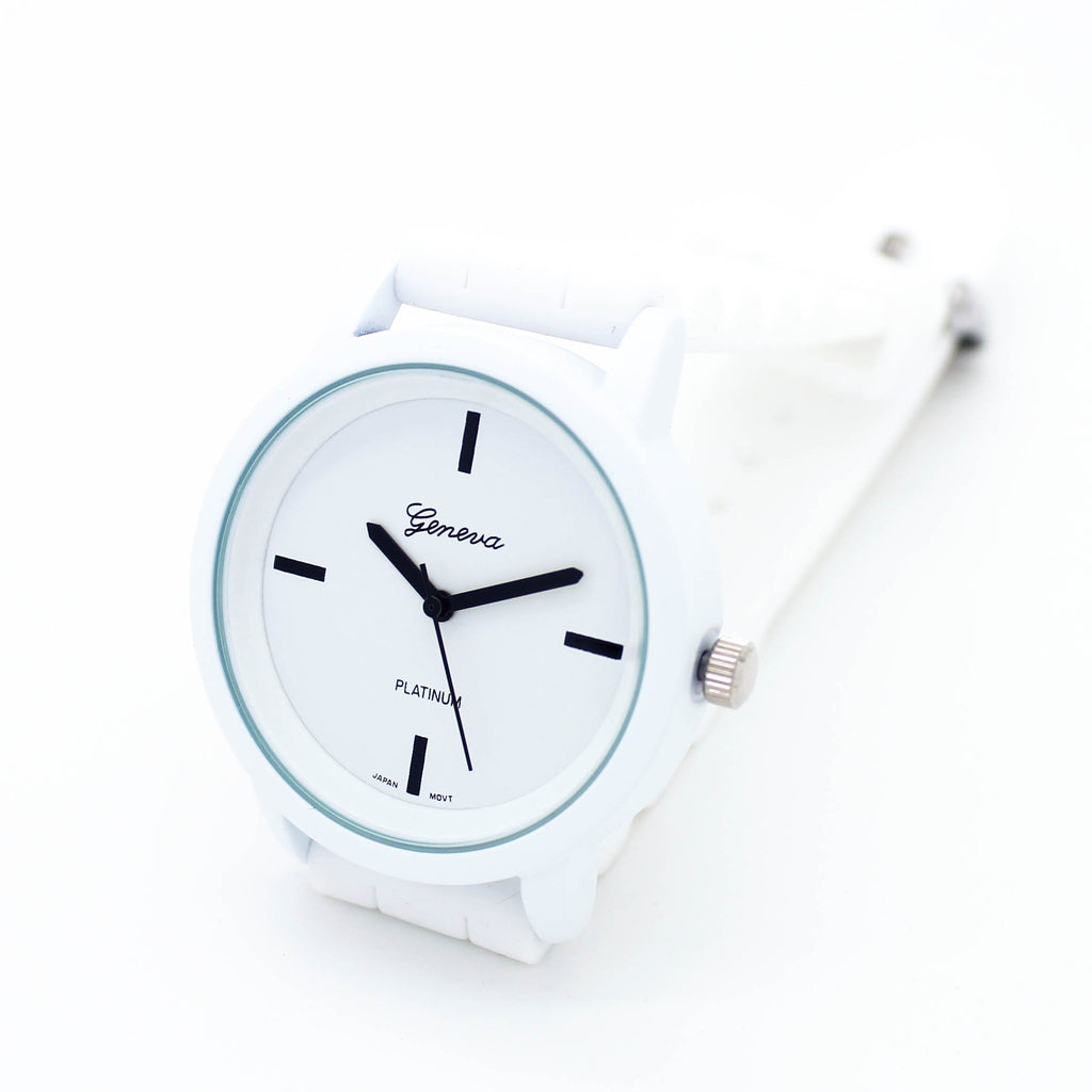 Pastel jelly strap watch