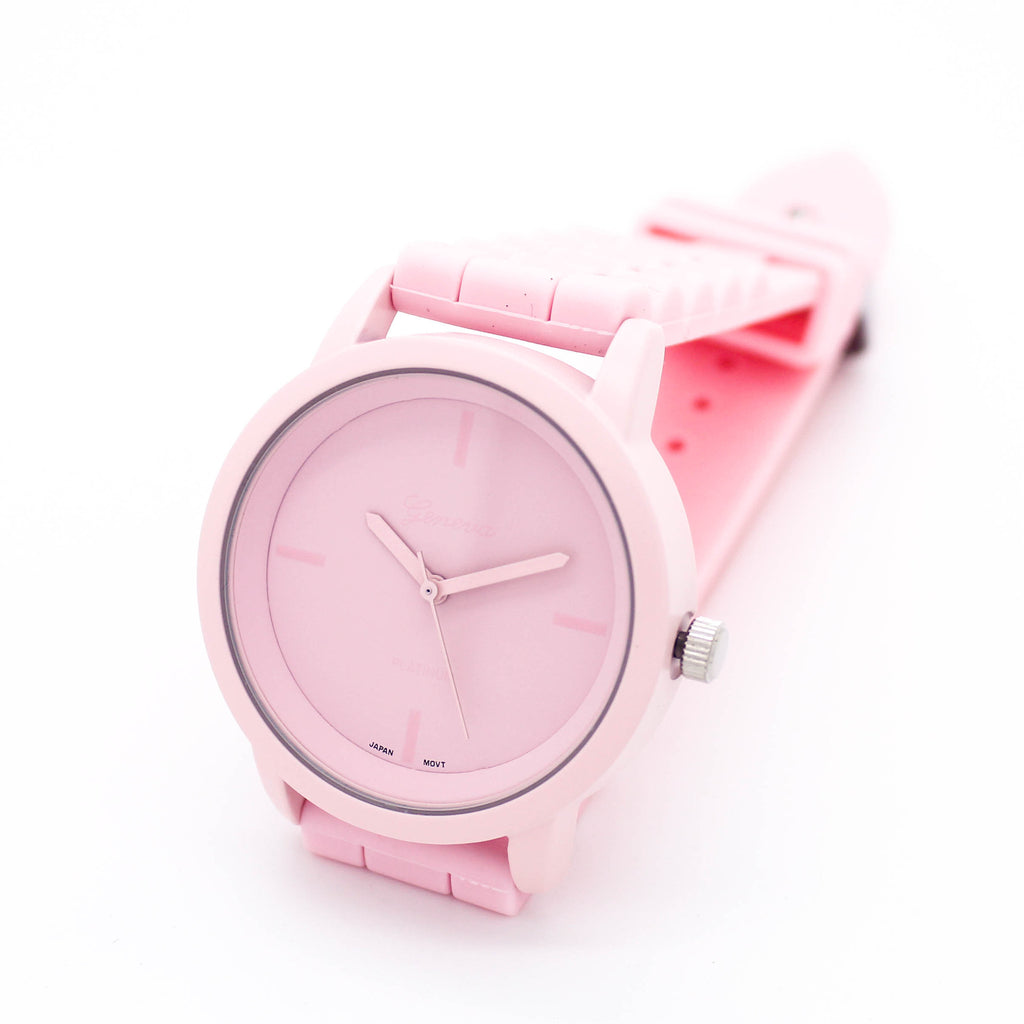 Pastel jelly strap watch