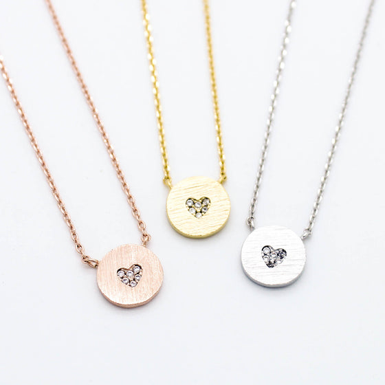 Heart stones necklace