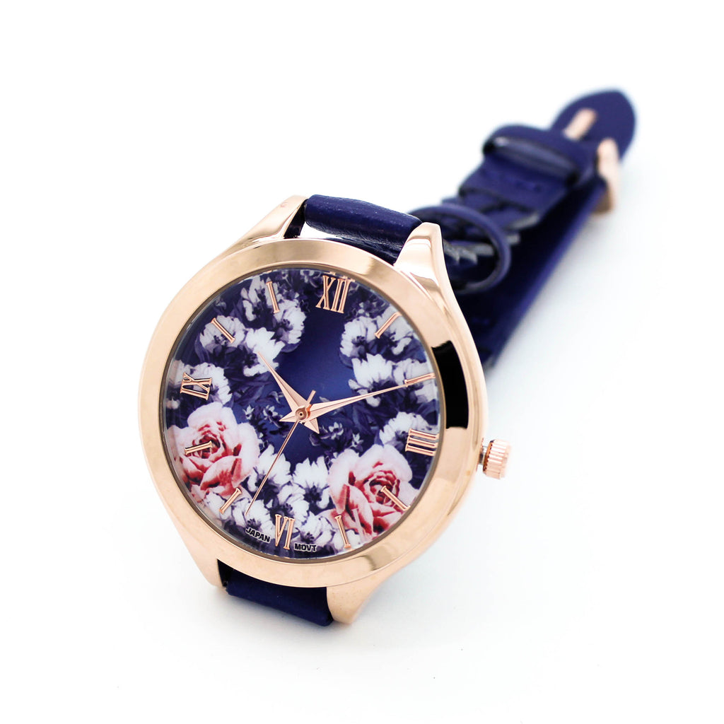 Flower woven strap watch (4 colors)