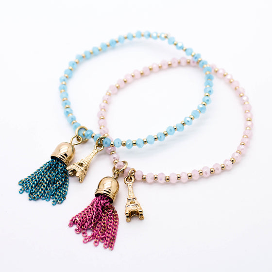 Eiffel Tower beads bracelet