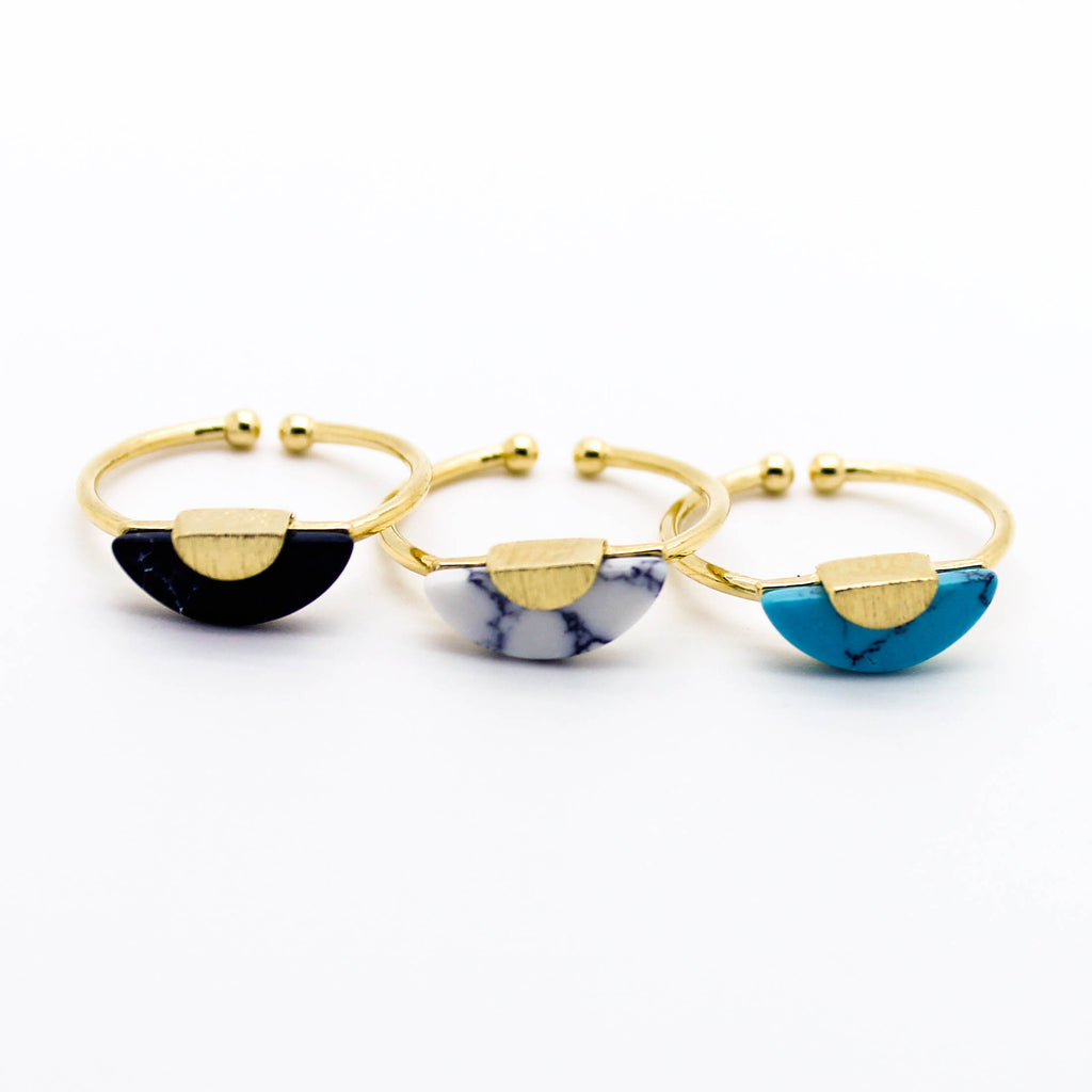 Luna marble ring