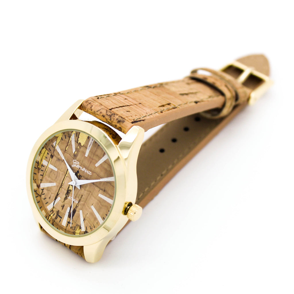 Cork strap watch (3 colors)