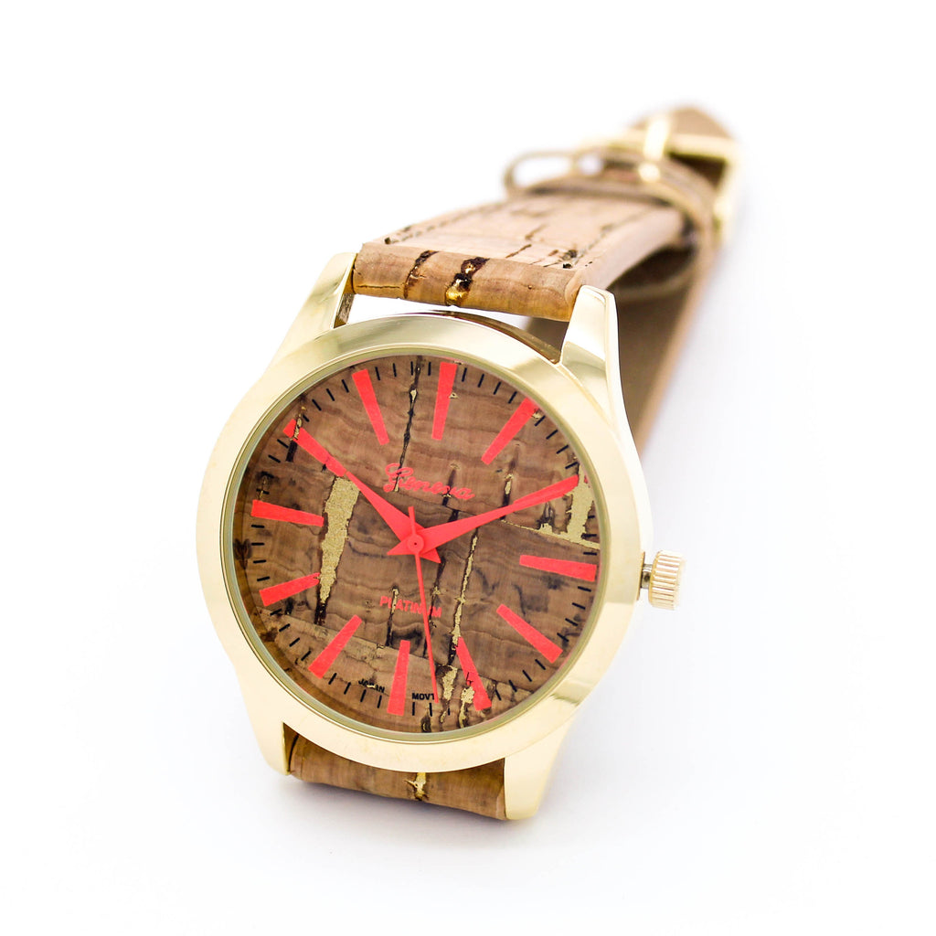 Cork strap watch (3 colors)