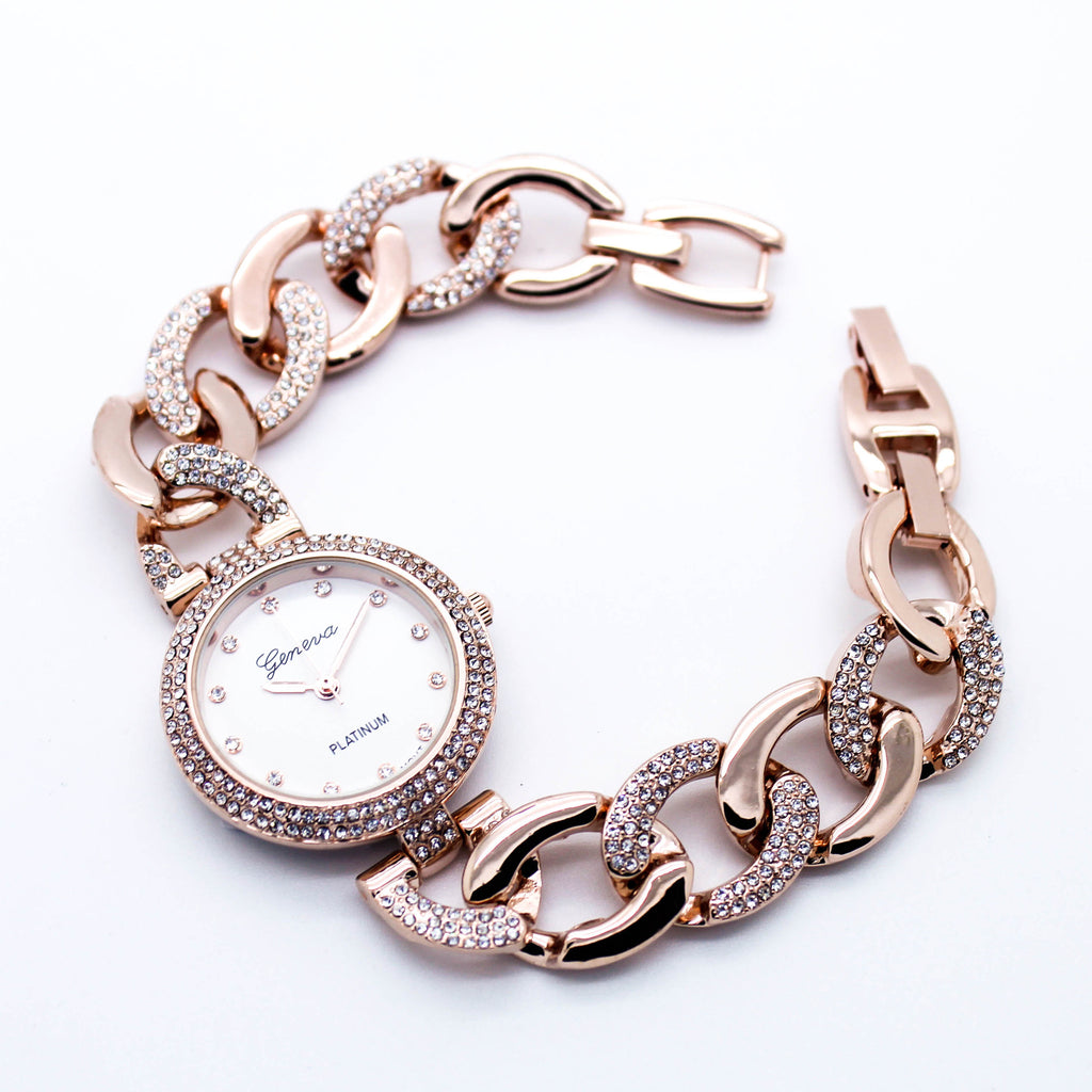 Glam chain metal watch