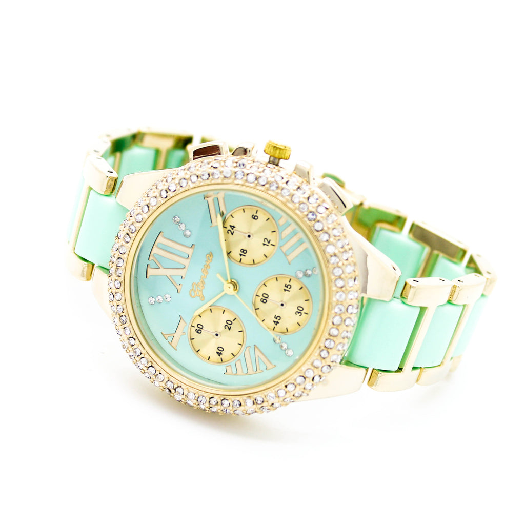Glam bezel watch (3 colors)