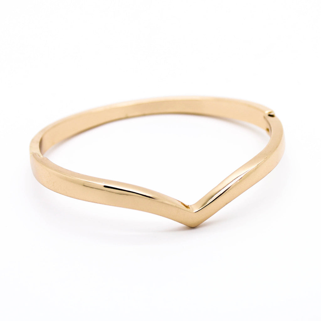 Chevron bangle bracelet