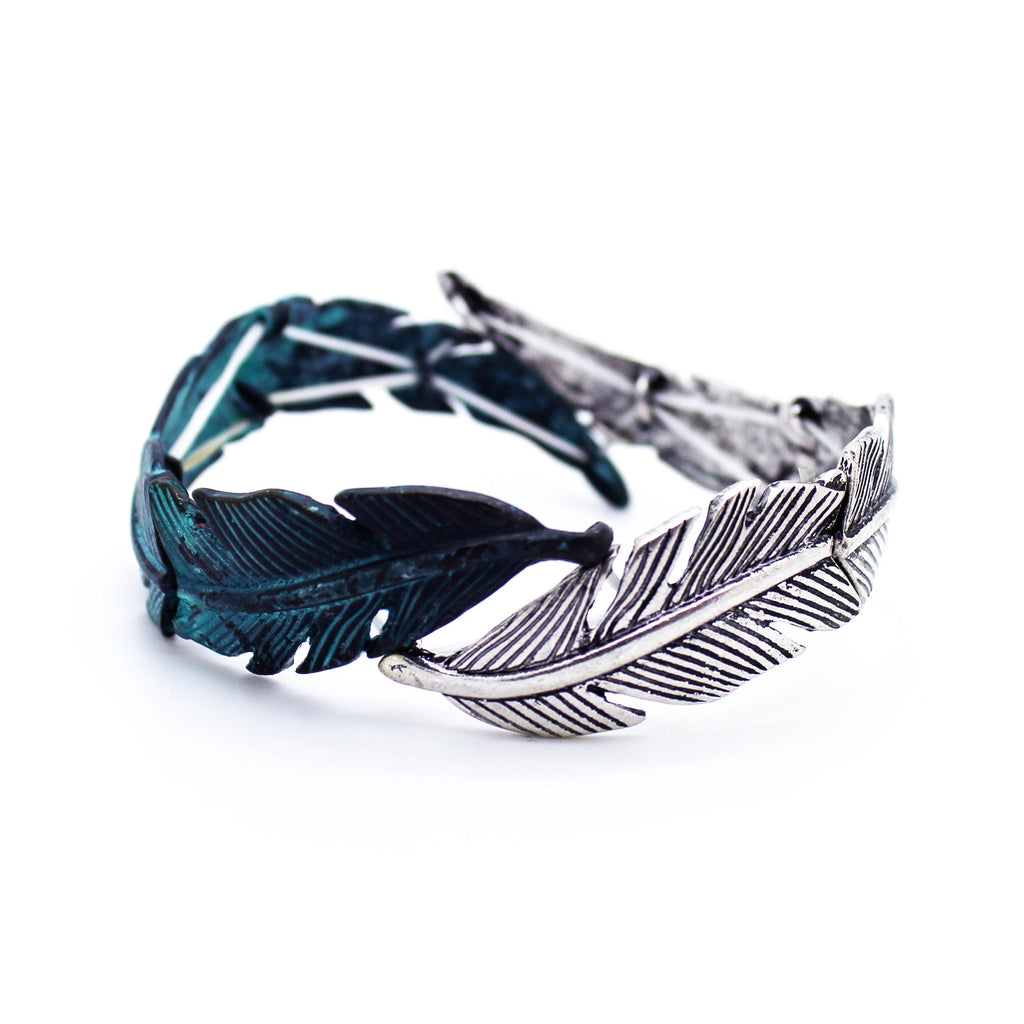 Feather stretch bracelet