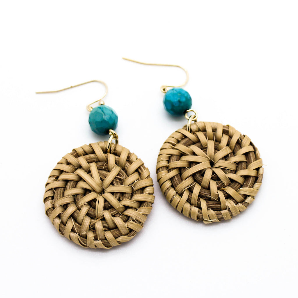Boho natural earrings