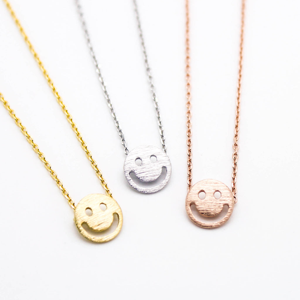 Happy face necklace
