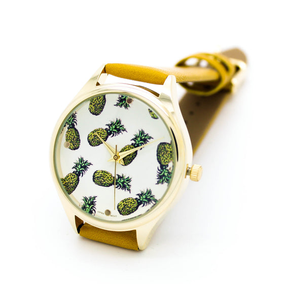 Pineapples strap watch (3 colors)