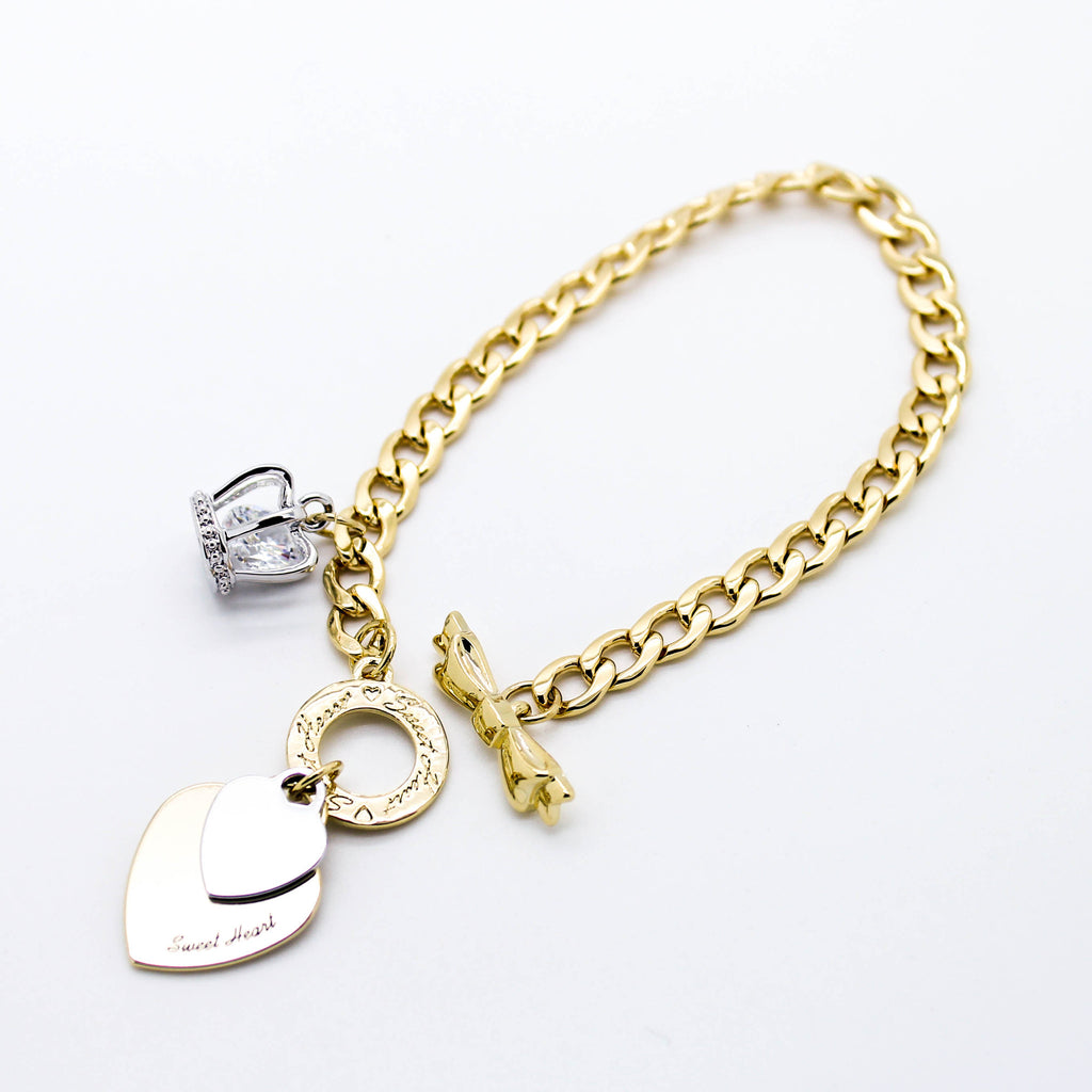 Sweet Heart chain bracelet (2 colors)