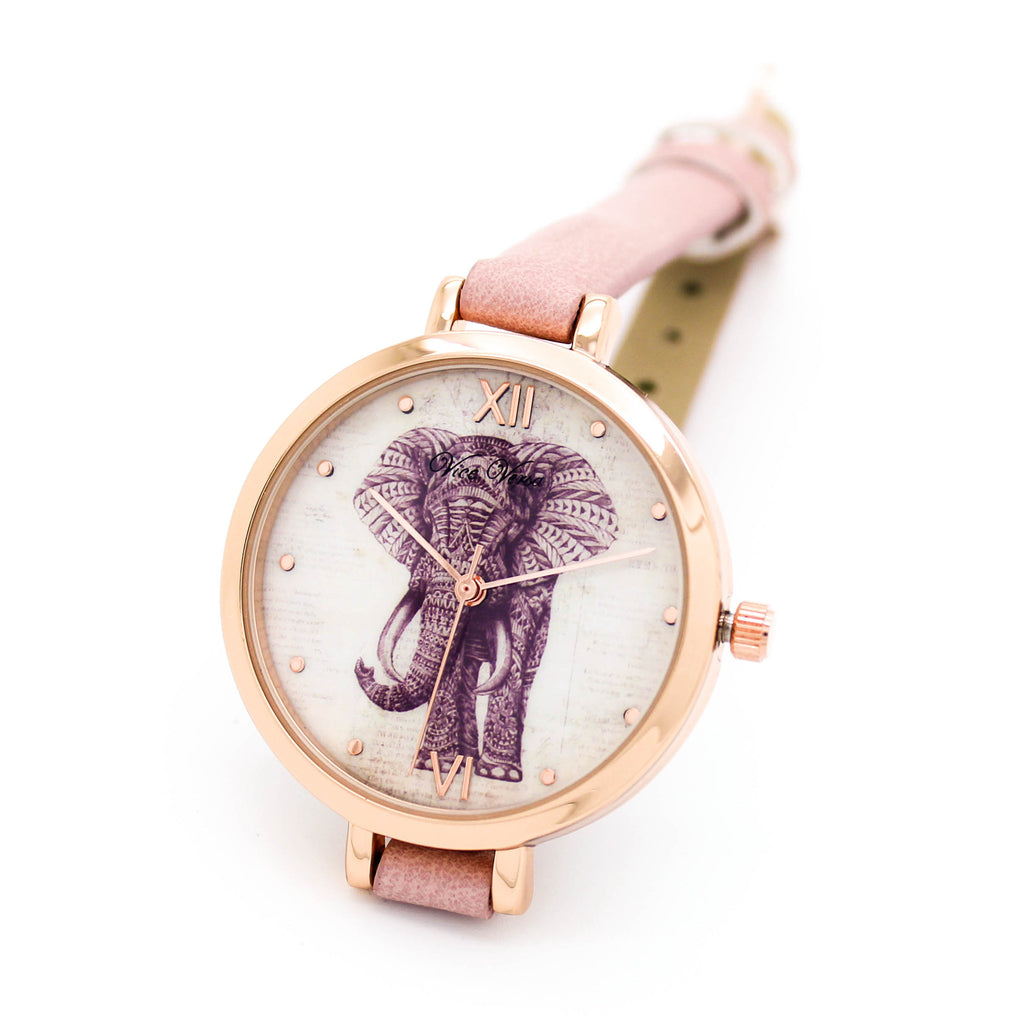 Elephant strap watch (3 colors)