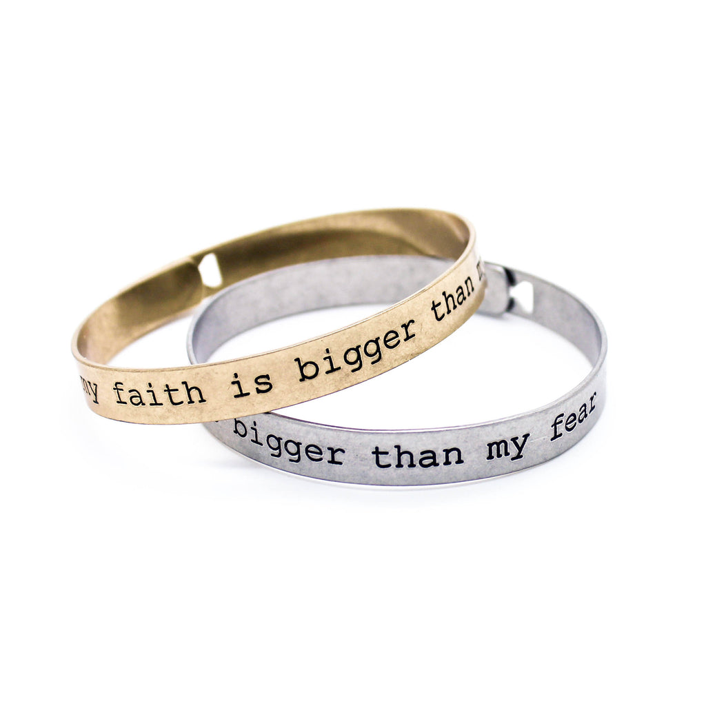 My faith bangle bracelet (2 colors)