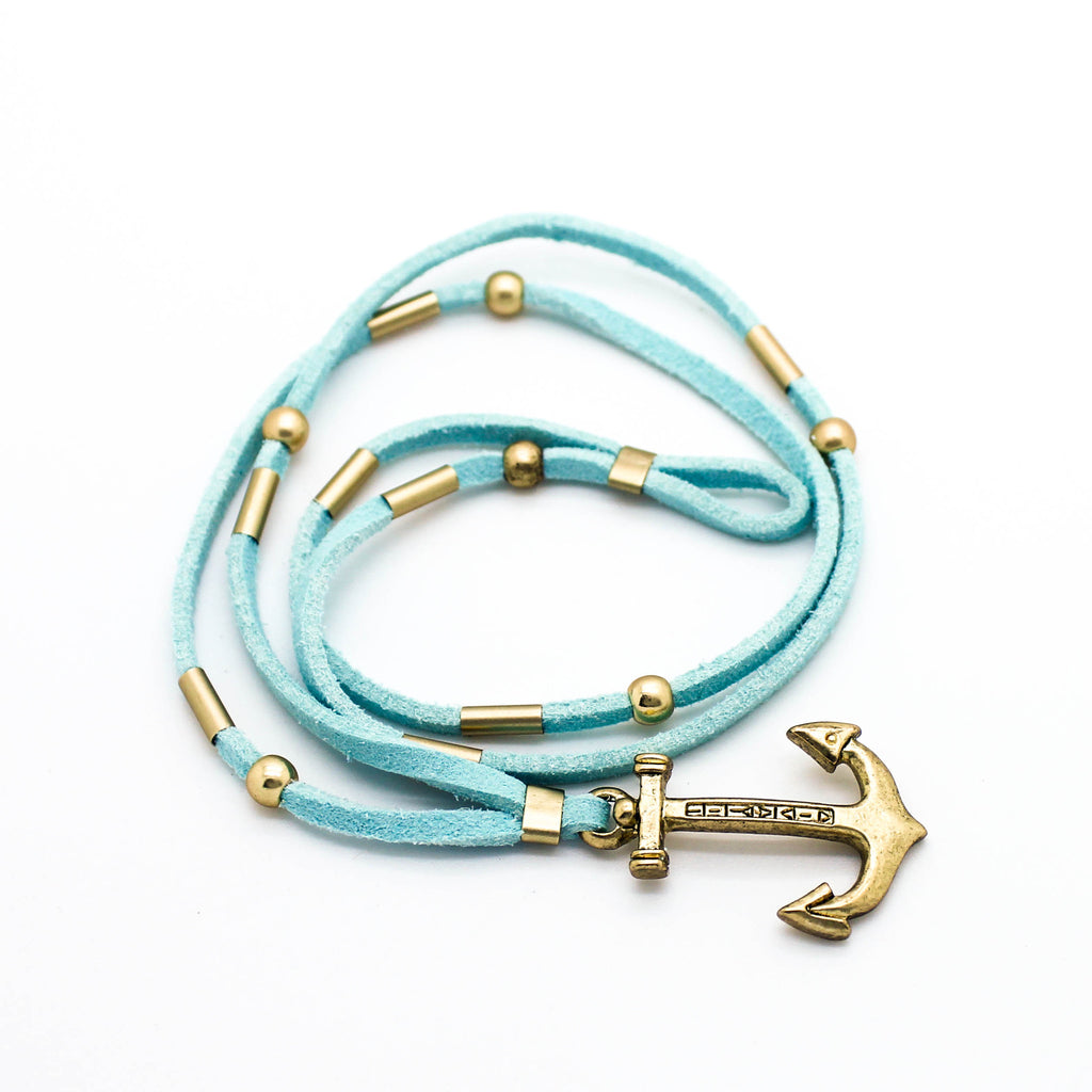 Anchor wrap bracelet