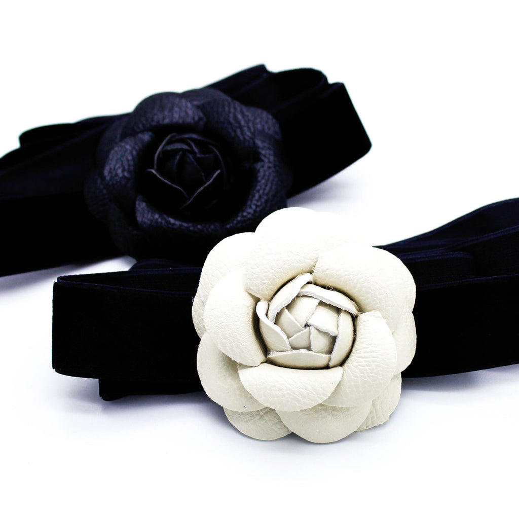 Flower choker necklace (2 colors)