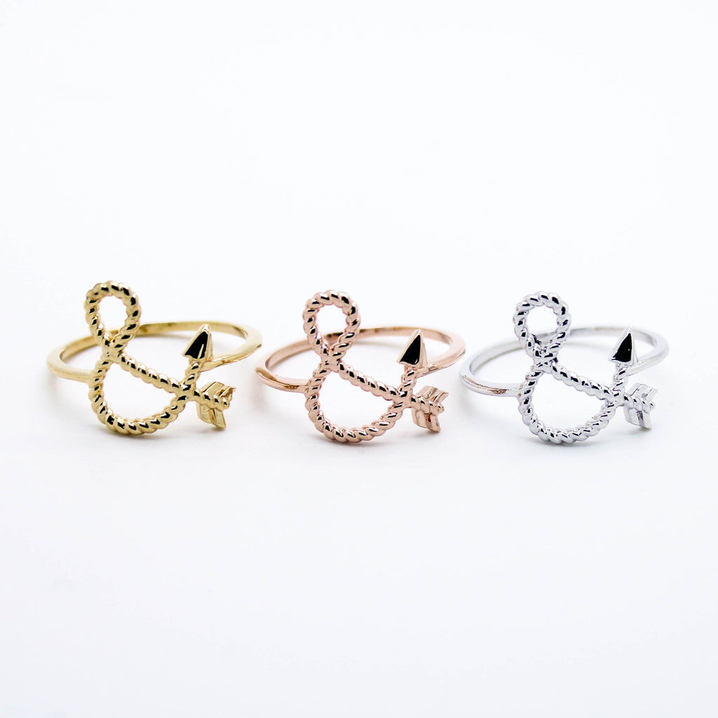 Arrow & rope ring