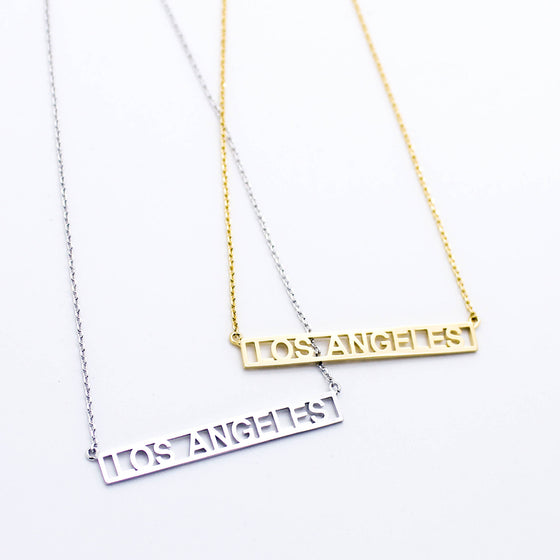 Los Angeles bar necklace